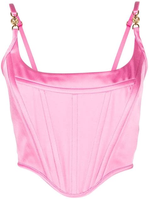 versace italy top|pink Versace corset with pant.